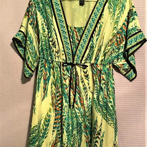 NWOT International Concepts Short Sleeve Boho Midi - Picture 3 of 9